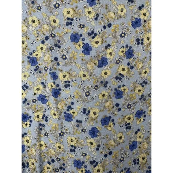 Natural Life Mini Wrap Dress Large Peasant Ditsy Floral Boho Summer Cottage - Picture 10 of 10